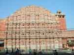 The Hawa Mahal, or Palace of the Winds, is a major Jaipur landmark